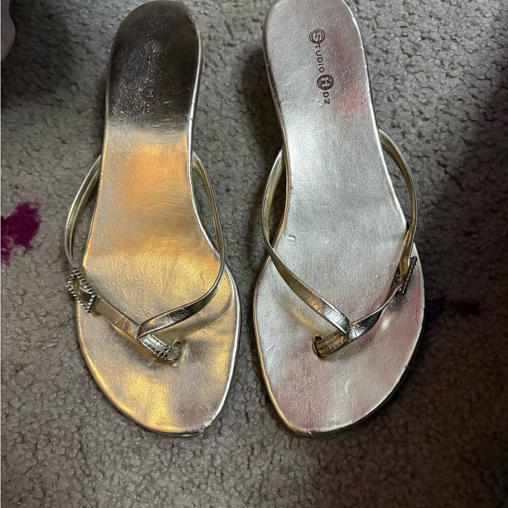 Studio Silver Metallic Sandals